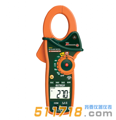 美國EXTECH EX810 1000A交流鉗形表紅外測(cè)溫儀