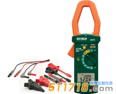 美國EXTECH 380976-K單相&三相電能質(zhì)量鉗形表
